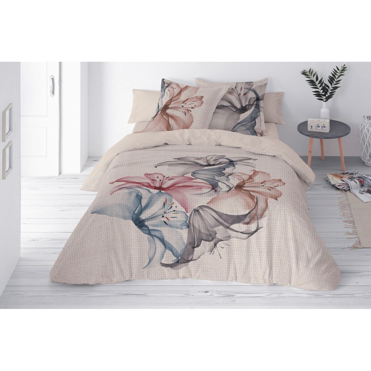 Pościel lniana LINEN druk(160x200+30-1,70x80+20-2)