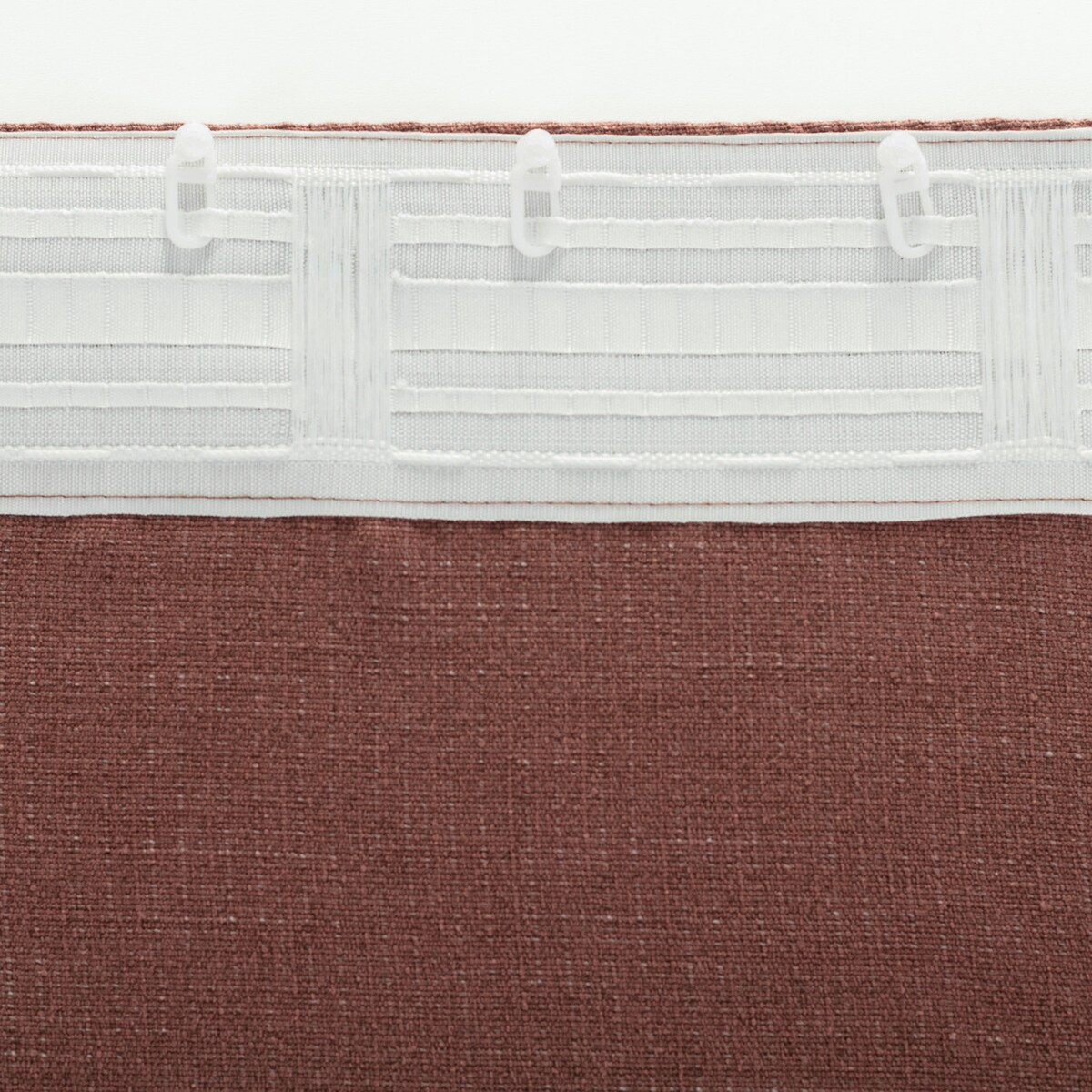 Zasłona BASIC na taśmie marszczącej 140x280cm wrzosowy brąz 1 szt. 140x280 brązowy