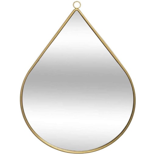 Lusterko ścienne w kształcie kropli, 39 cm