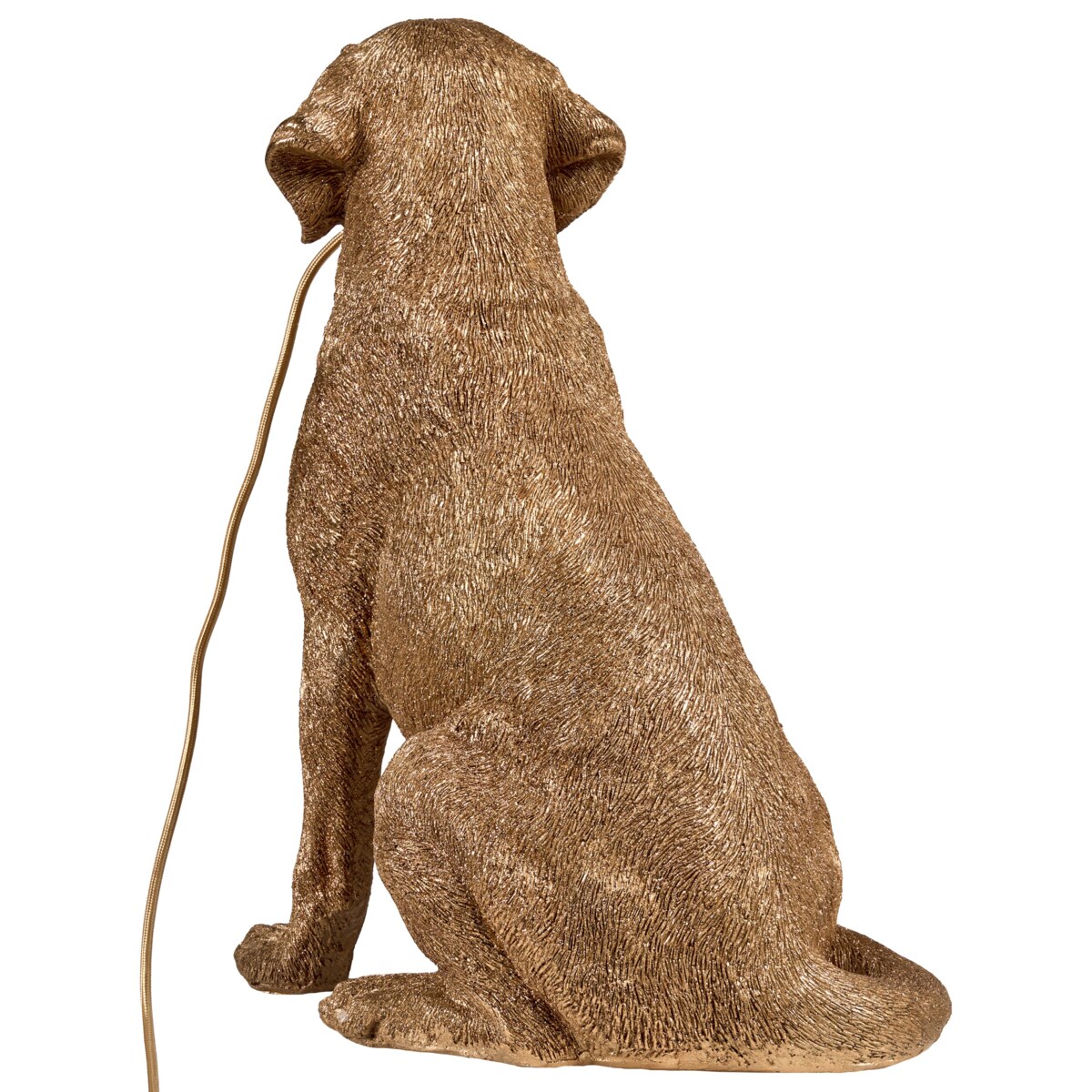 Lampa stołowa Pies MARLEY Złoty