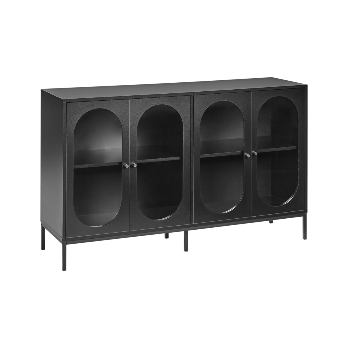 Komoda LANGFORD Drewno Czarny