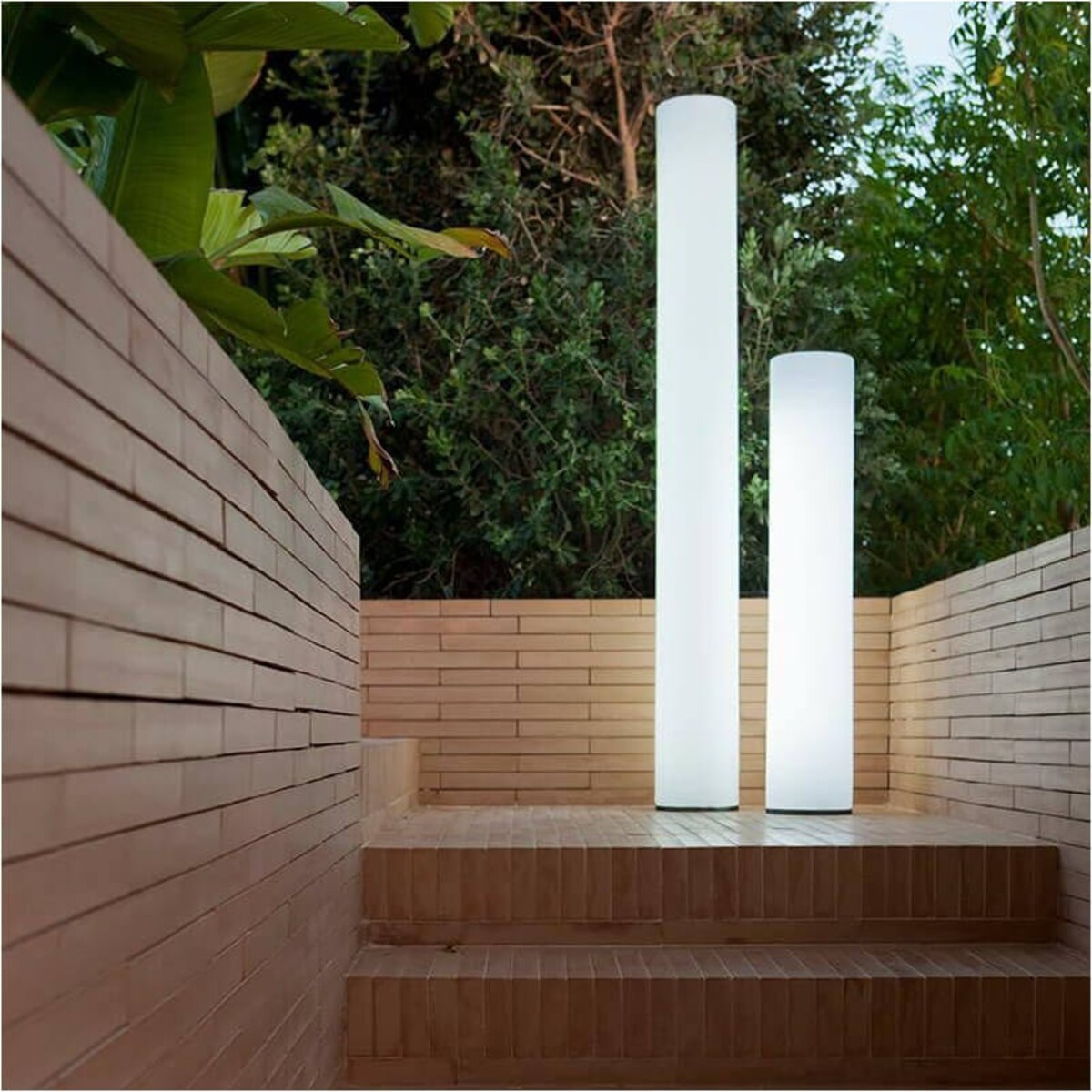 Balkonowa lampa stojąca Fity LUMFT160OFNW King Home LED 20W 6500K słupek IP65 biała