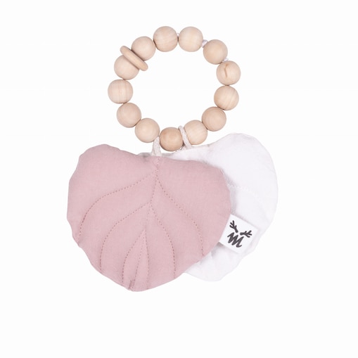 Zabawka listki dusty pink