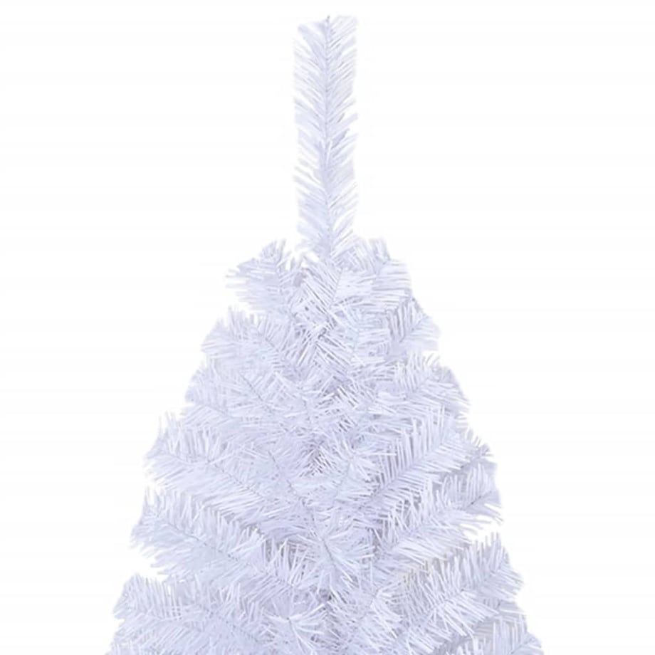 vidaXL Sztuczna choinka o grubych gałązkach, biała, 120 cm, PVC