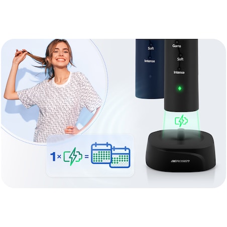 Szczoteczka soniczna do zębów Berdsen Galaxy Duo zestaw 2 szt. 322022