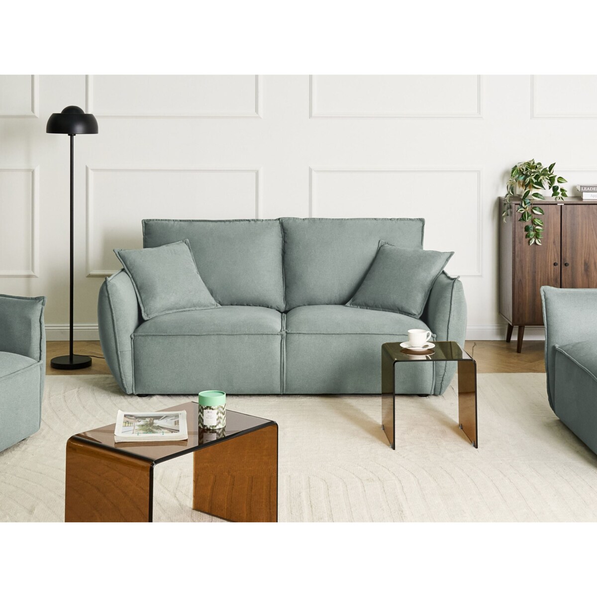 Sofa dla 3 osób KUNES Jasnozielony