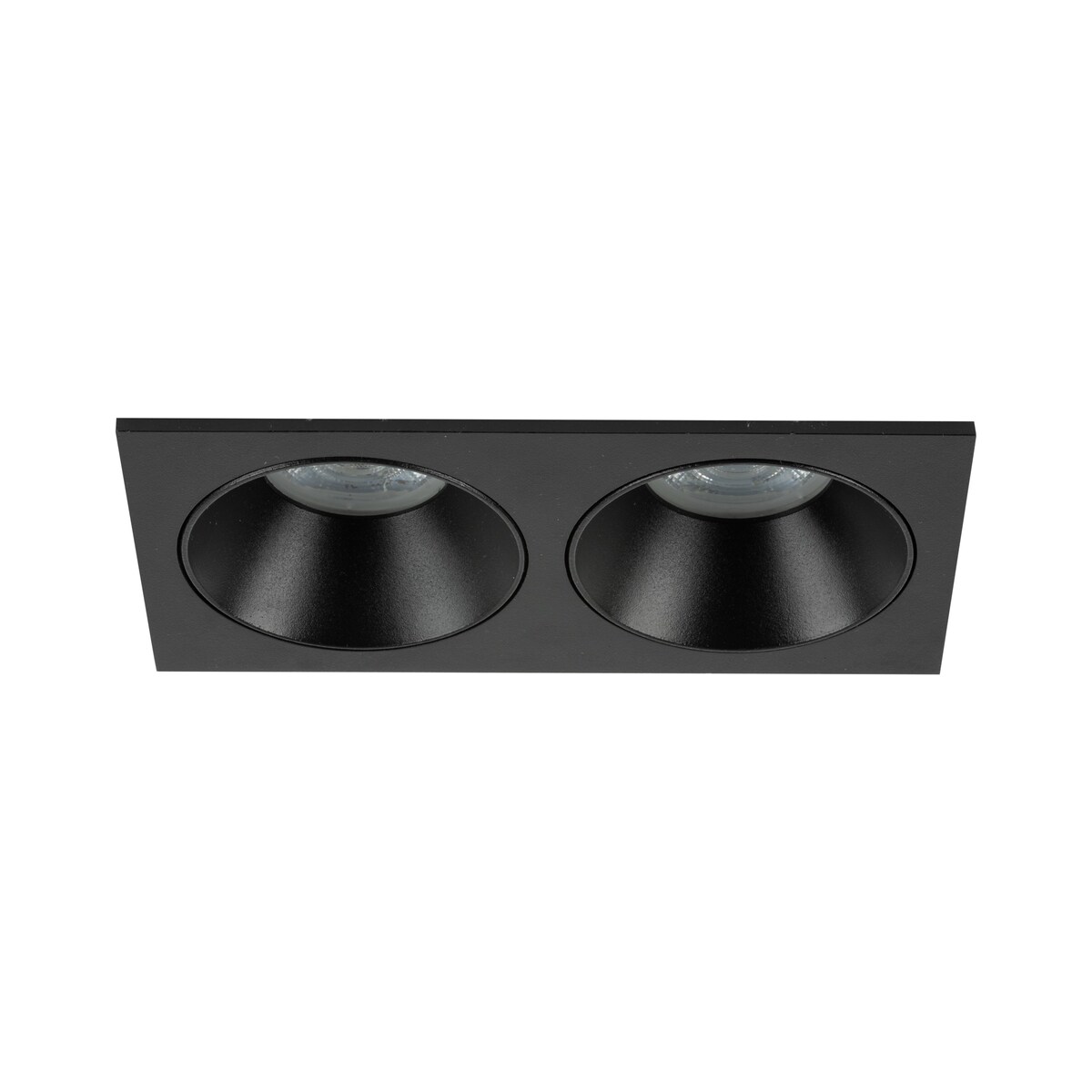 Oprawa wpuszczana podwójna TK Lighting PRISMA DUO BLACK 10579 GU10 IP65 czarna do sufitu