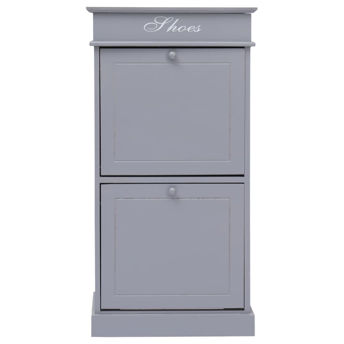 vidaXL Szafka na buty, szara, 50 x 28 x 98 cm, drewno paulownia