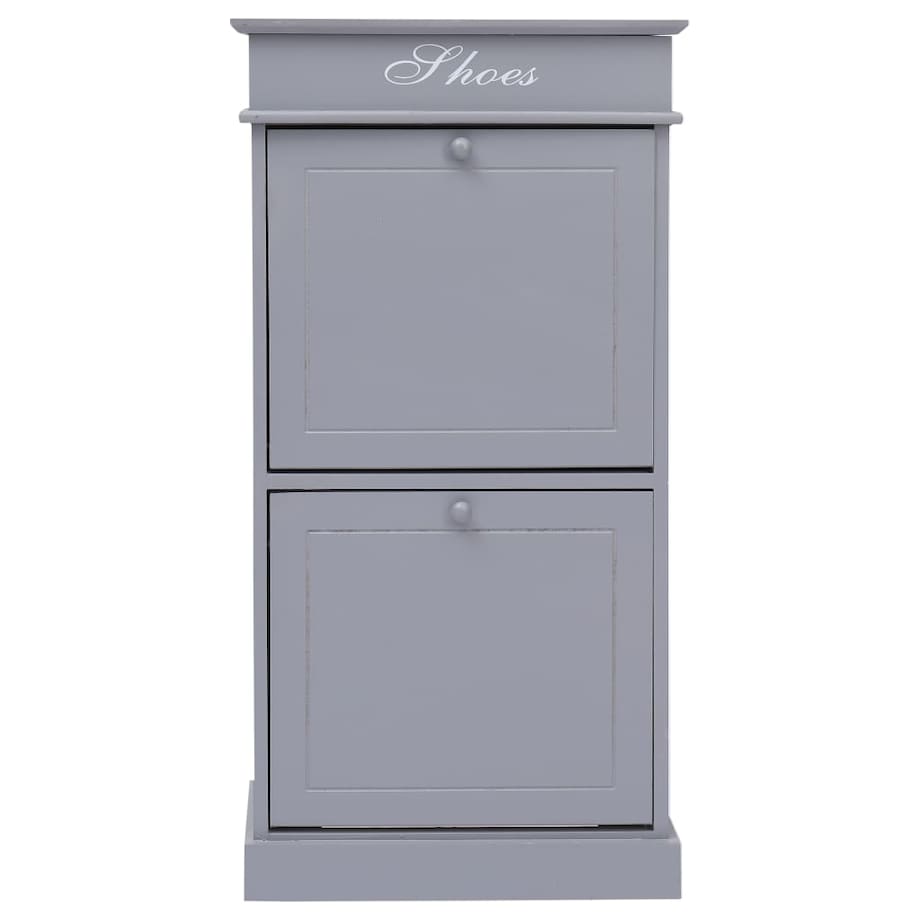 vidaXL Szafka na buty, szara, 50 x 28 x 98 cm, drewno paulownia