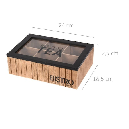 Herbaciarka Bistro, 24 x 16,5 x 7,5 cm