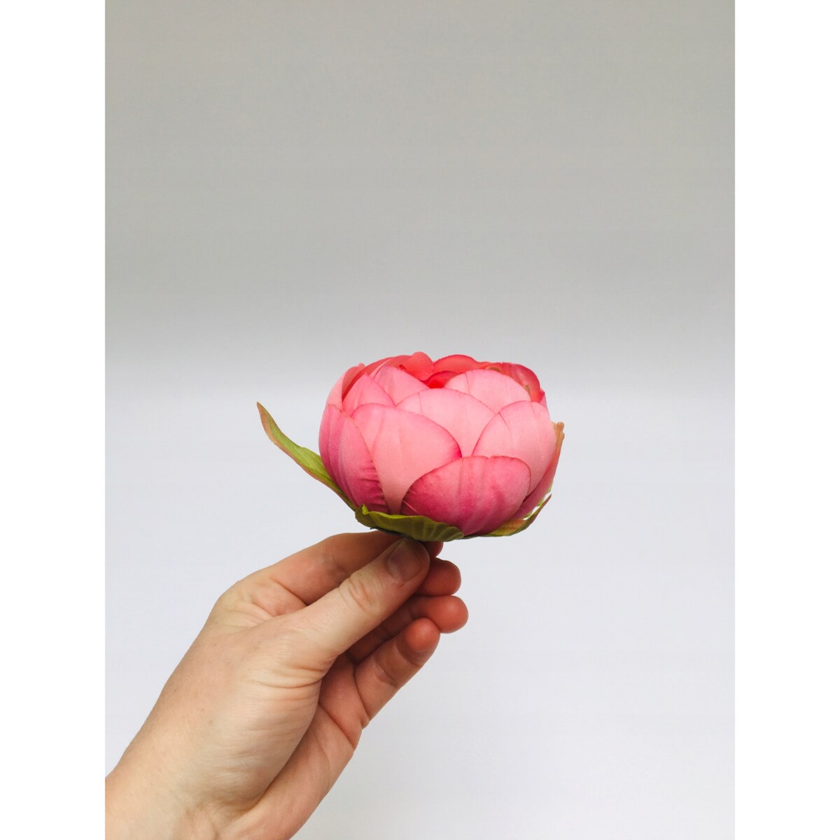 KWIATY sztuczne piwonia RÓŻOWA główka do stroika wiązanki wyrobowa święta