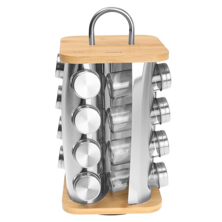 Zestaw pojemników na przyprawy komplet 17 elementów przyprawnik KLAUSBERG