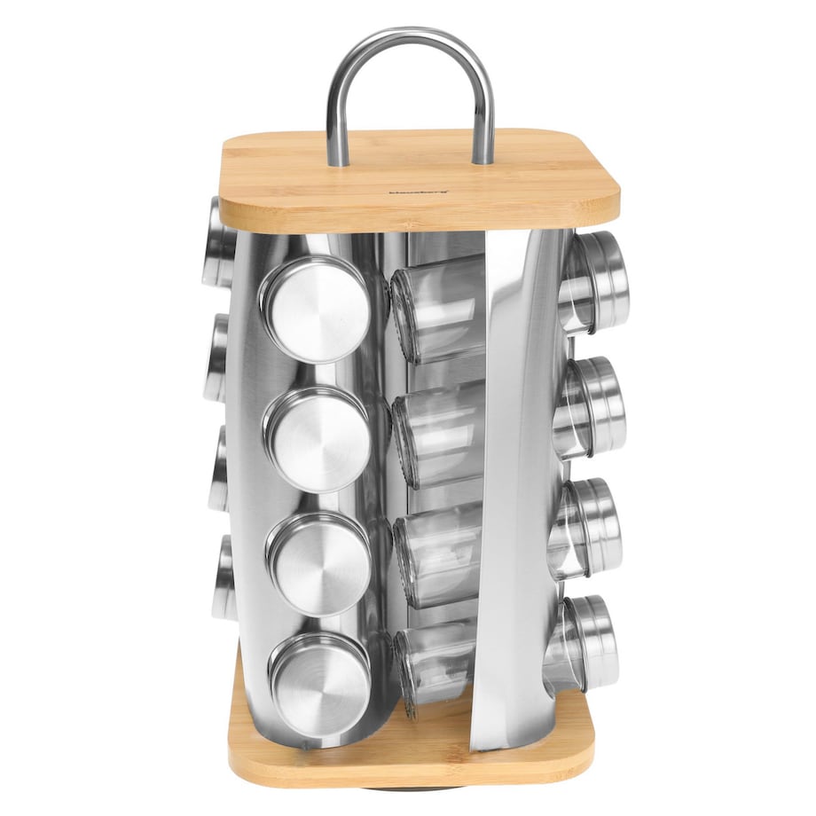 Zestaw pojemników na przyprawy komplet 17 elementów przyprawnik KLAUSBERG