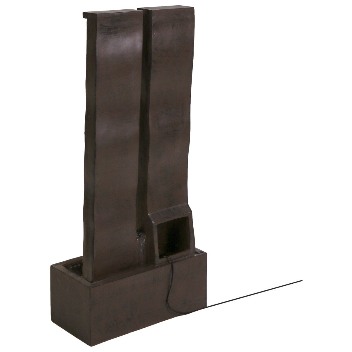 Fontanna ogrodowa z LED brązowa SUNLINE