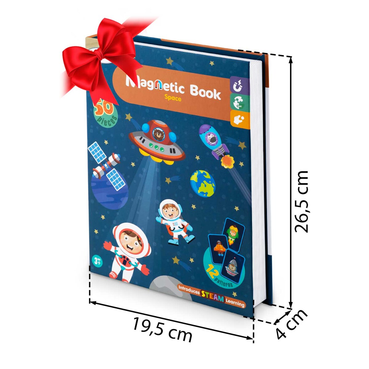 Książka magnetyczna Ricokids RK-770 edukacyjna puzzle układanka kosmos 777001