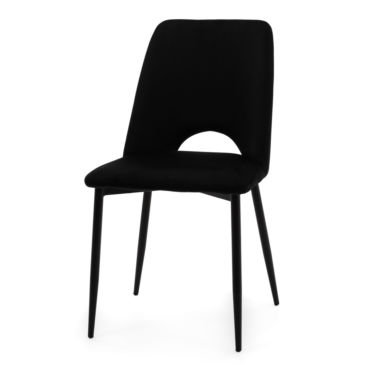 KRZESŁO TAPICEROWANE WELUROWE DO SALONU JADALNI GLAMOUR CZARNE ORO