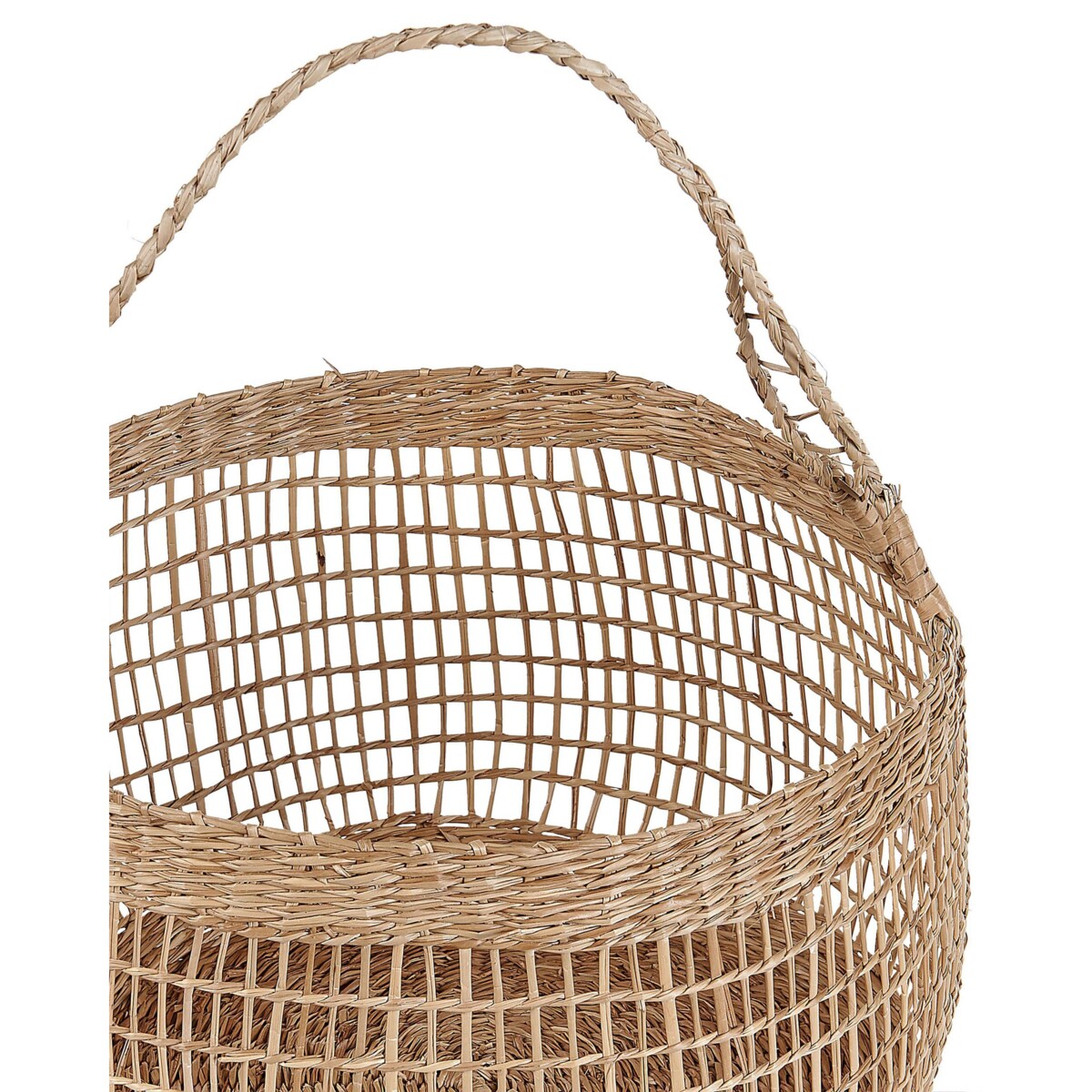 Zestaw 3 koszy z trawy morskiej naturalny ARAPAIMA