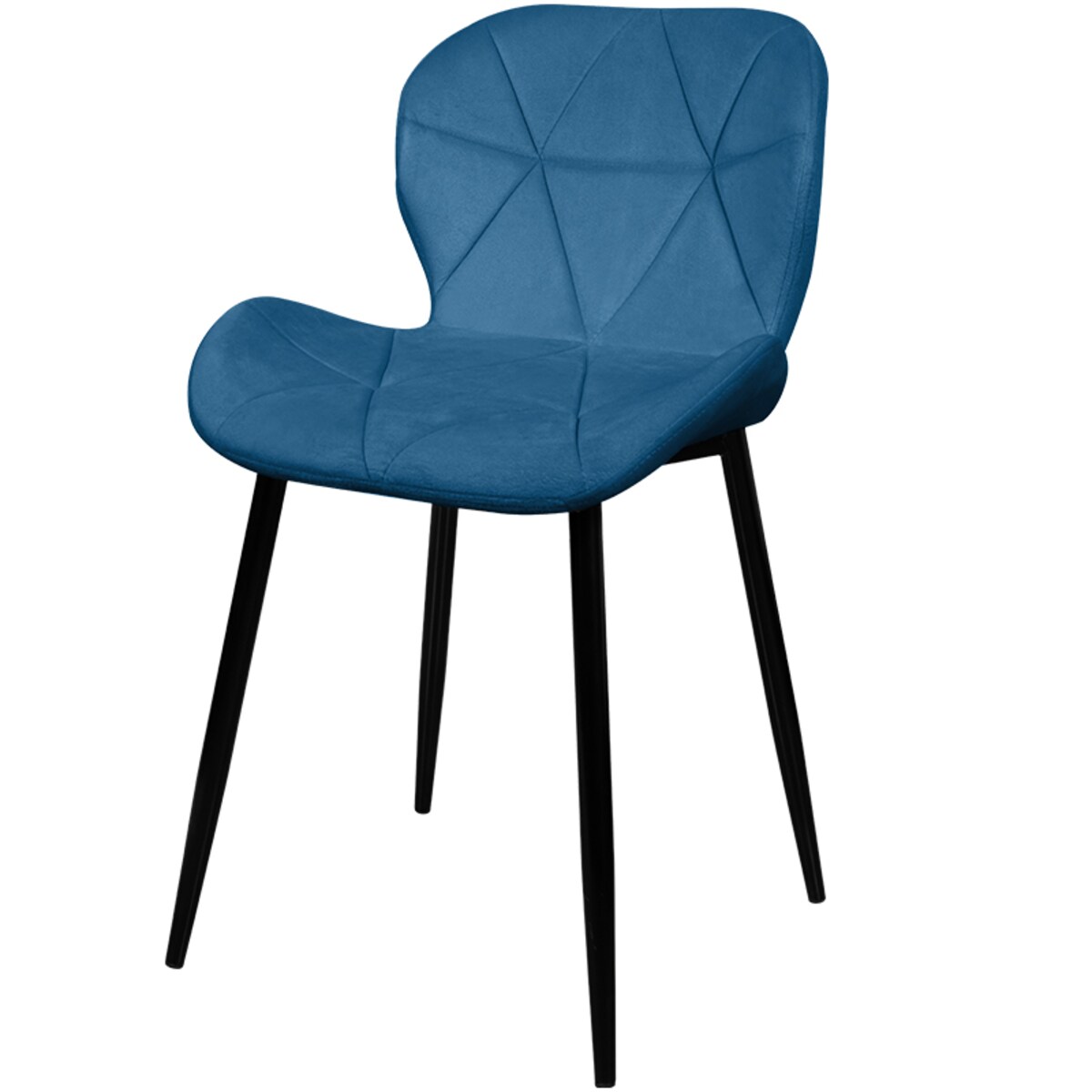 Krzesło tapicerowane skandynawskie nowoczesne welurowe pikowane