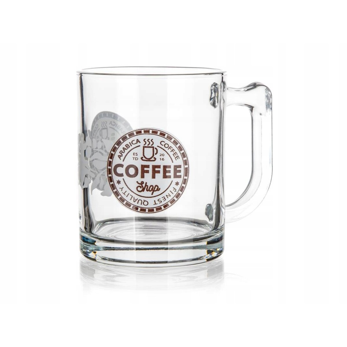 KUBEK SZKLANY 6szt 345 ml na kawę herbatę napoje prezenty zioła szklanka