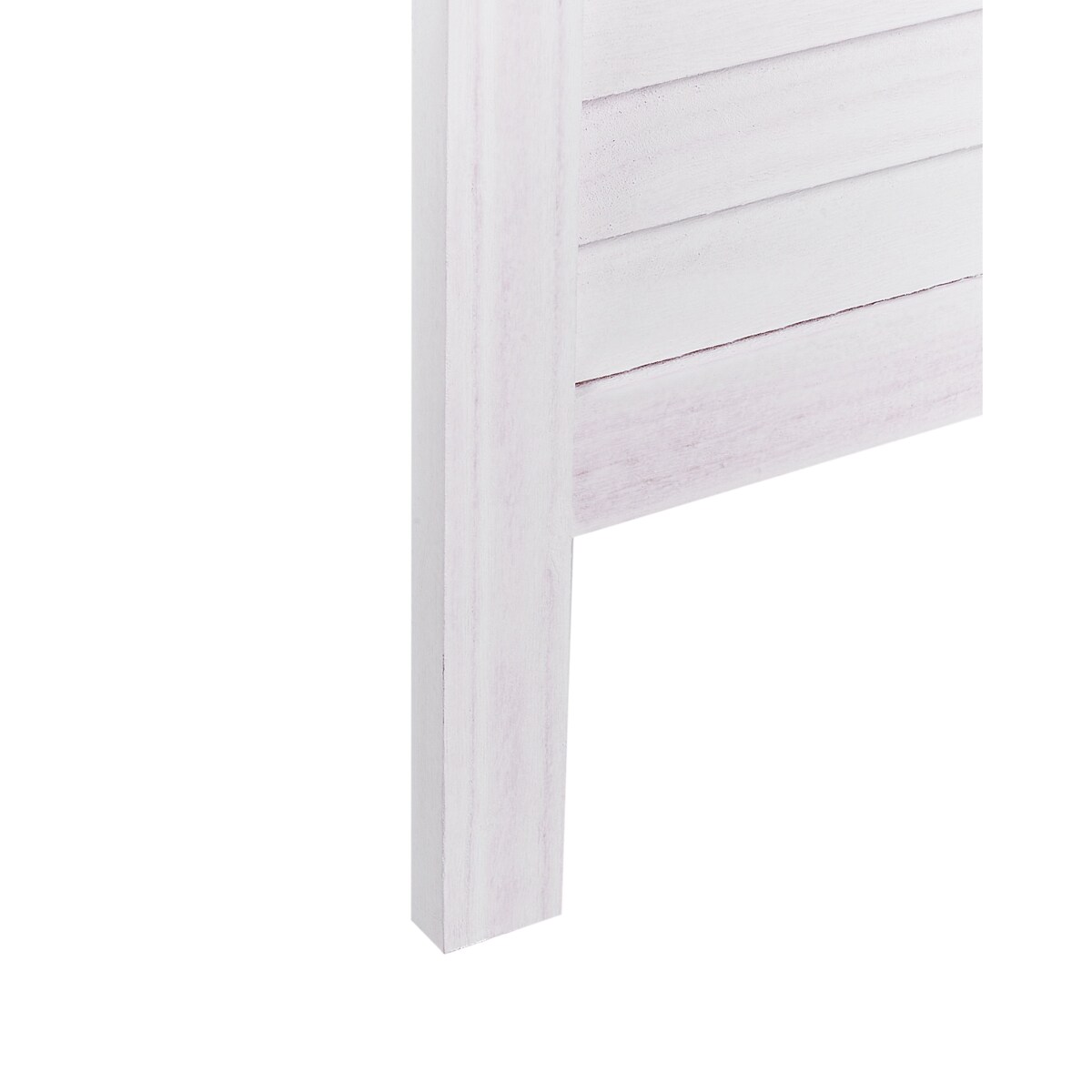 Parawan AVENES 170 x 163 cm Złamana biel Drewno