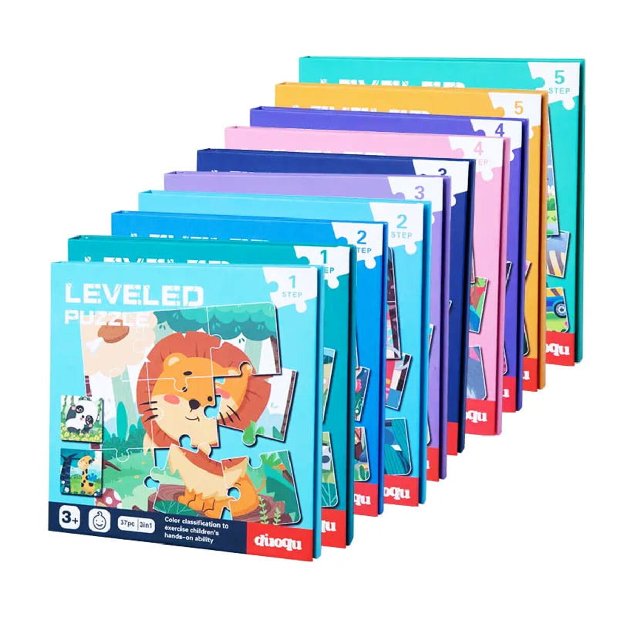Puzzle magnetyczne - Poziom 1 - Lew, Panda, Żyrafa