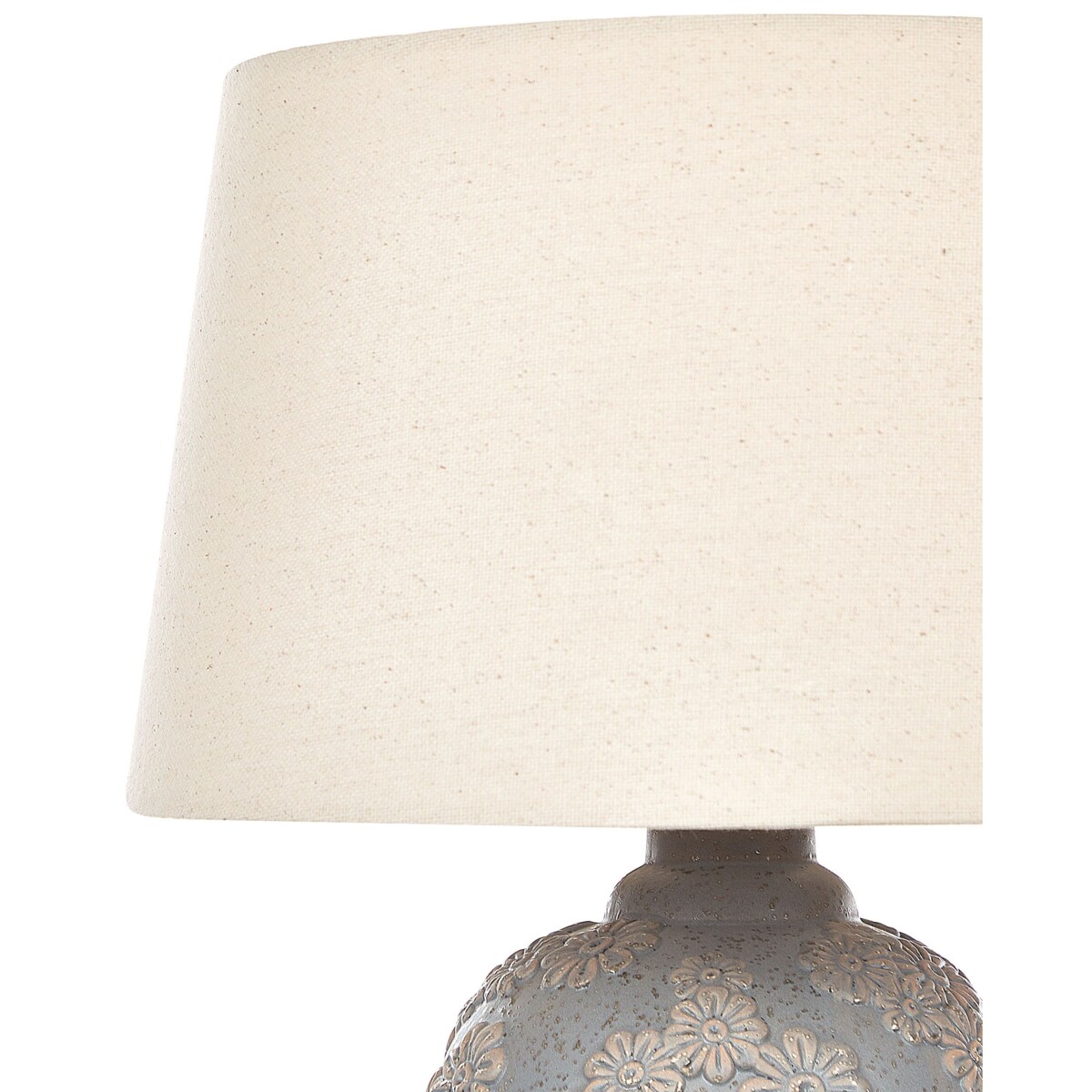 Lampa stołowa ceramiczna szaro-beżowa FERREY