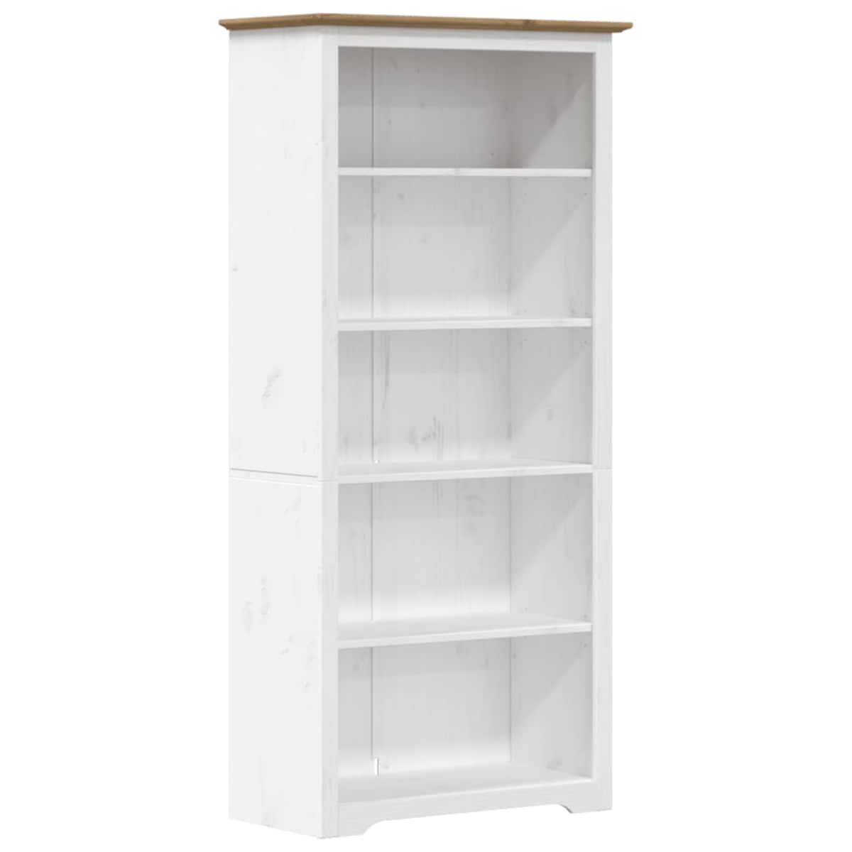 vidaXL Biblioteczka BODO, brązowa, 82x40x173 cm, sosnowa, 5 półek