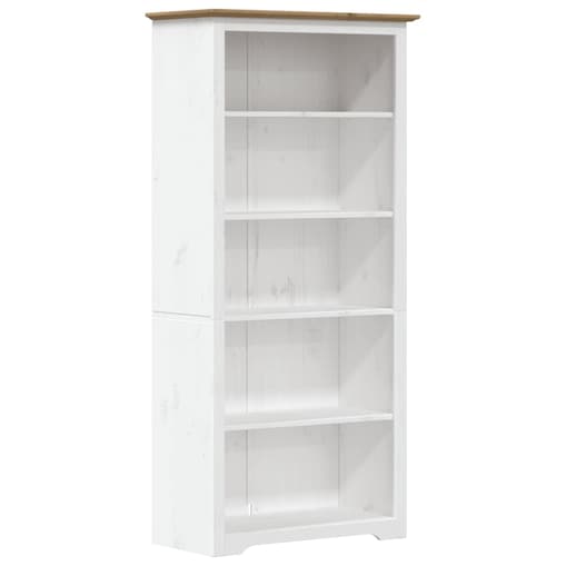 vidaXL Biblioteczka BODO, brązowa, 82x40x173 cm, sosnowa, 5 półek