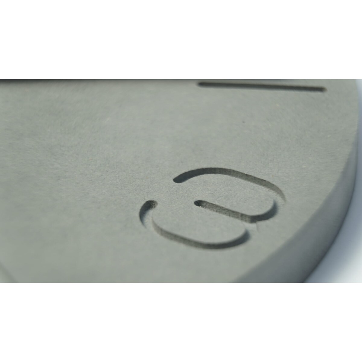 Nowoczesny zegar ścienny do salonu 3EKO 30cm szary