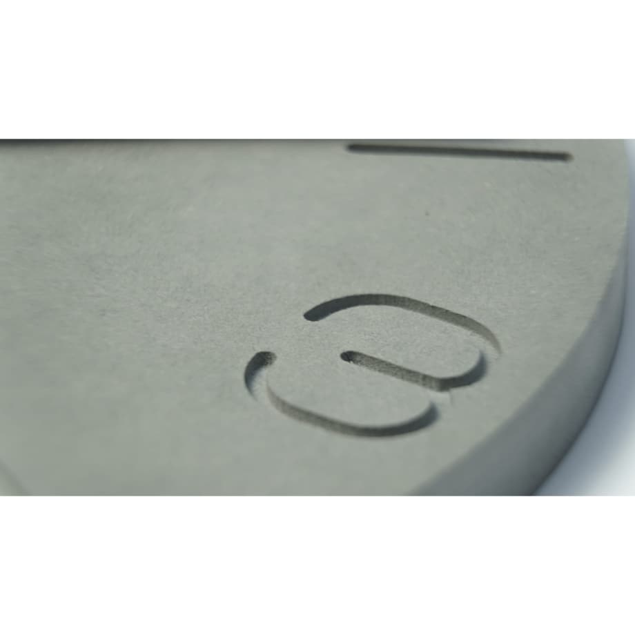 Nowoczesny zegar ścienny do salonu 3EKO 30cm szary