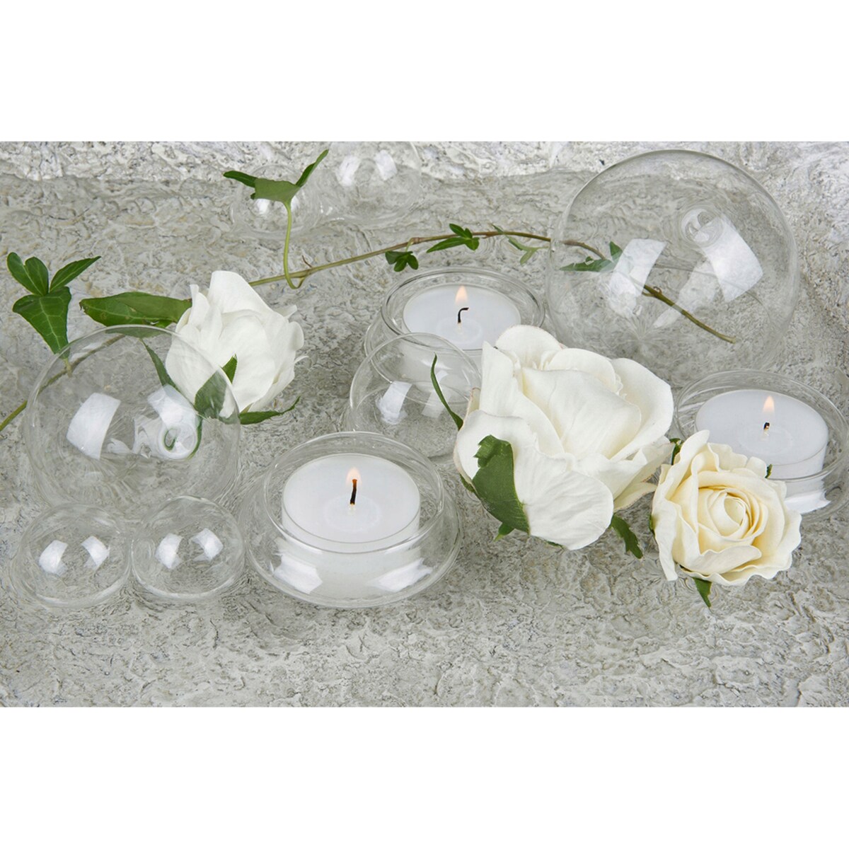 2 szt. DEKORACJA PŁYWAJĄCA kula szklana śr. 7.5cm