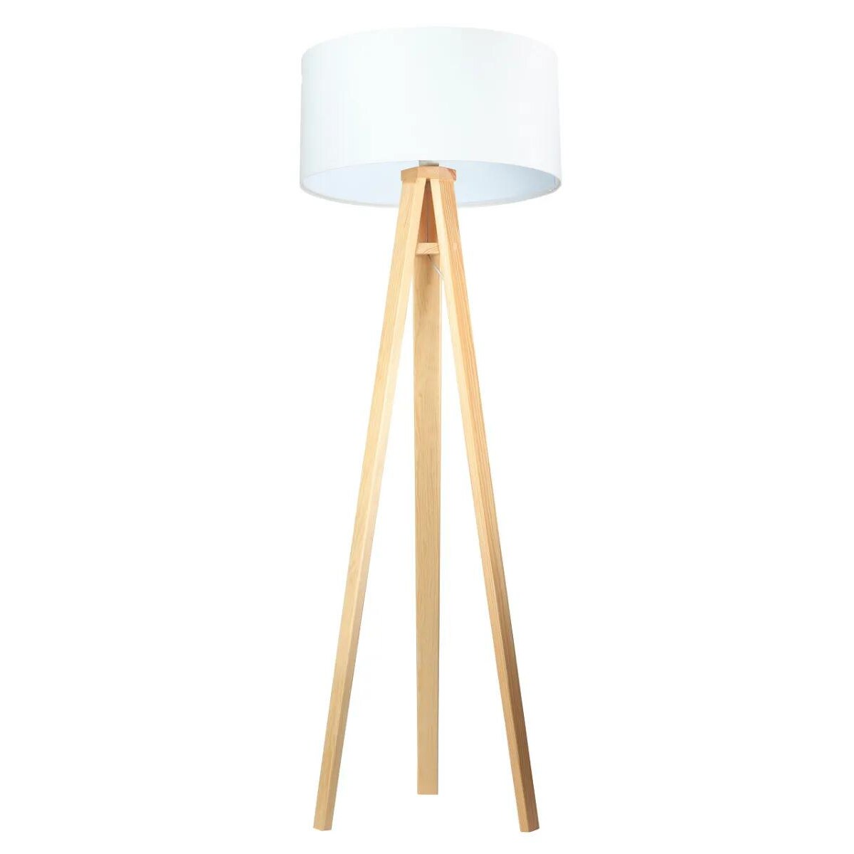 Lampa stojąca HOME 50 biała/sosna