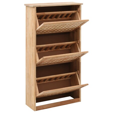 vidaXL Szafka na buty, 55x20x104 cm, lite drewno orzecha włoskiego