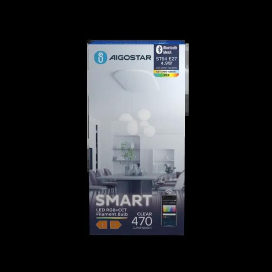 inteligentna żarówka bluetooth mesh st64 rgb+cct