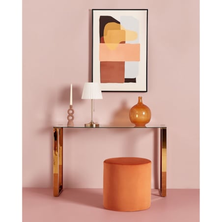 Konsola szklana złota TILON