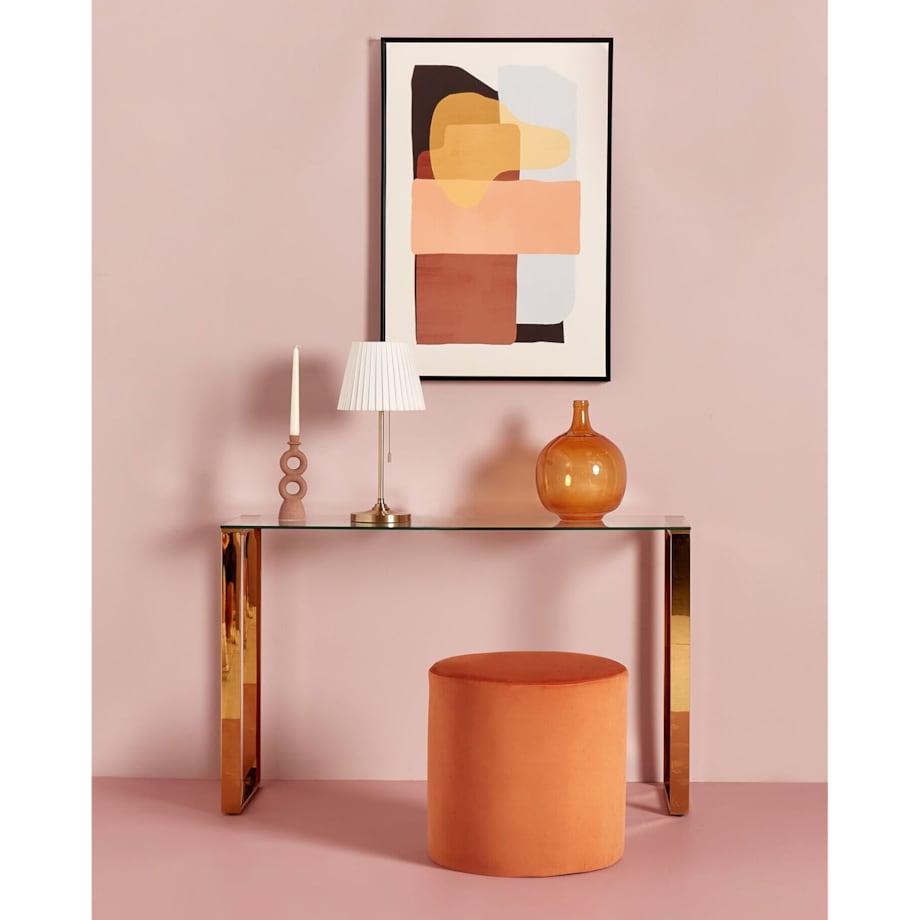 Konsola szklana złota TILON