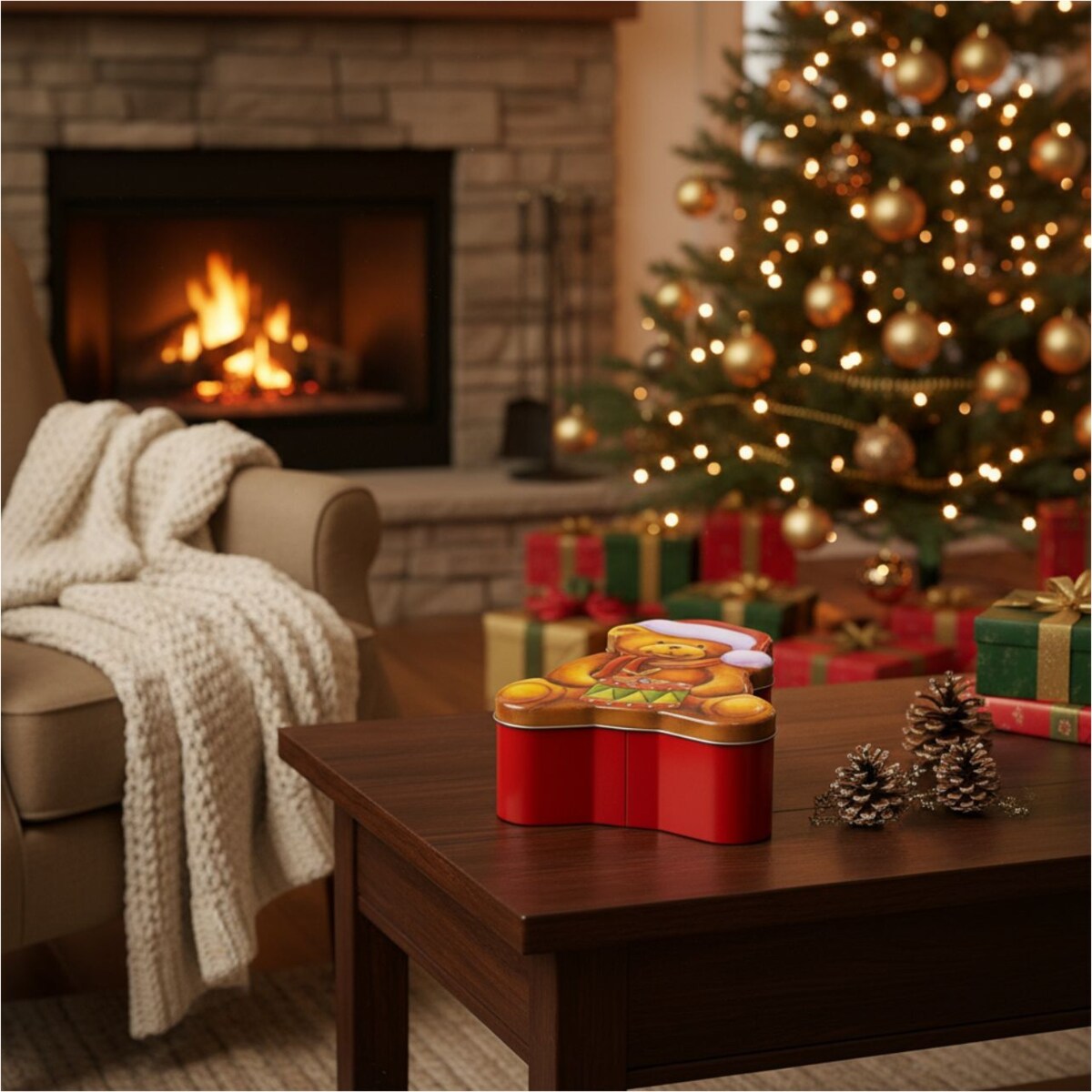 Puszka na ciastka VINTERA motyw świąteczny, 1,7 l