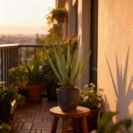 Roślina Sztuczna Aloes W Doniczce 45 Cm Wysokości Zielona Jak Żywa Ozdoba