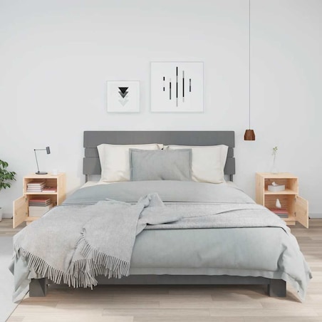 vidaXL Szafki nocne, 2 szt., 40x34x55 cm, lite drewno sosnowe