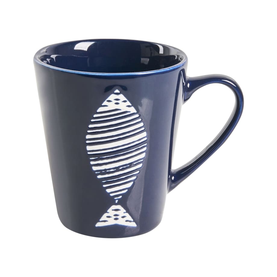 Zastawa stołowa 16-częściowa TAMARIND Porcelana Biały/ niebieski