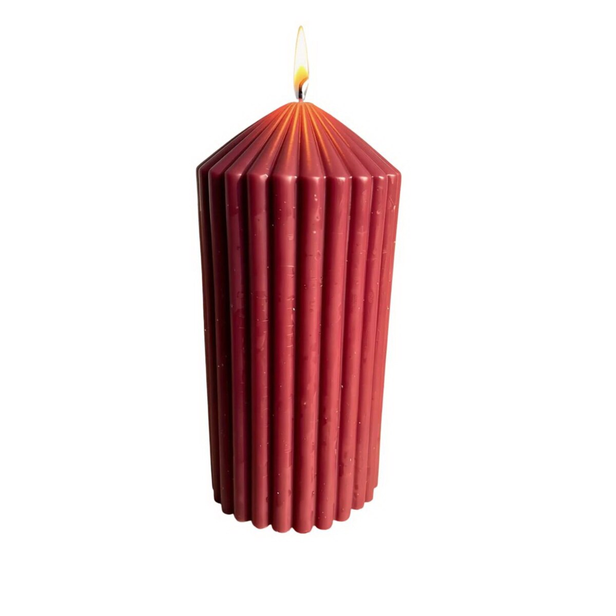 Świeca ekologiczna sojowa dekoracyjna "Burgundy Touch" 140x70mm