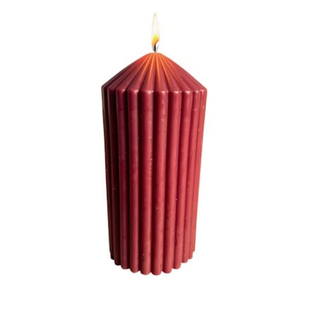 Świeca ekologiczna sojowa dekoracyjna "Burgundy Touch" 140x70mm