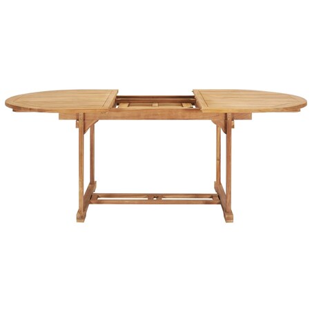 vidaXL Rozkładany stół ogrodowy, 150-200x100x75 cm, lite drewno tekowe