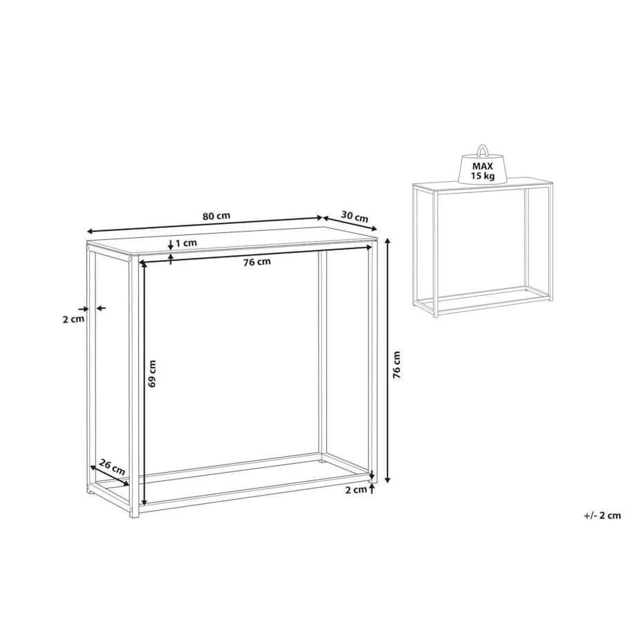 Konsola czarna DELANO