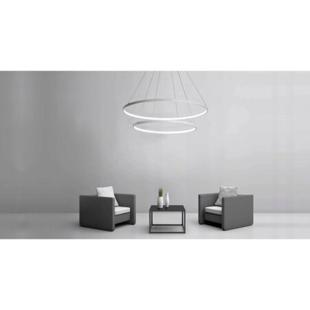 Lampa Wisząca Żyrandol Ring Plafon Pilot Led 40-60