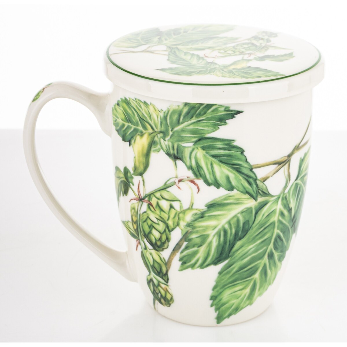 Kubek z zaparzaczem 350 ml w pudełku 11x12x9 cm HERBES pnącze