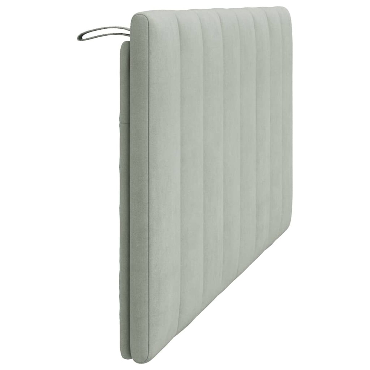 vidaXL Poduszka na wezgłowie, Hanko, jasnoszara, 160 cm, aksamitna