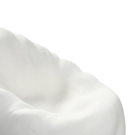 Worek do siedzenia, biała bukla, Ø60 x 105 cm, Boucle Teddy