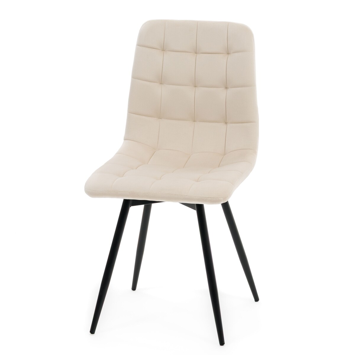 Krzesło tapicerowane obrotowe do salonu ARCO beżowy welur