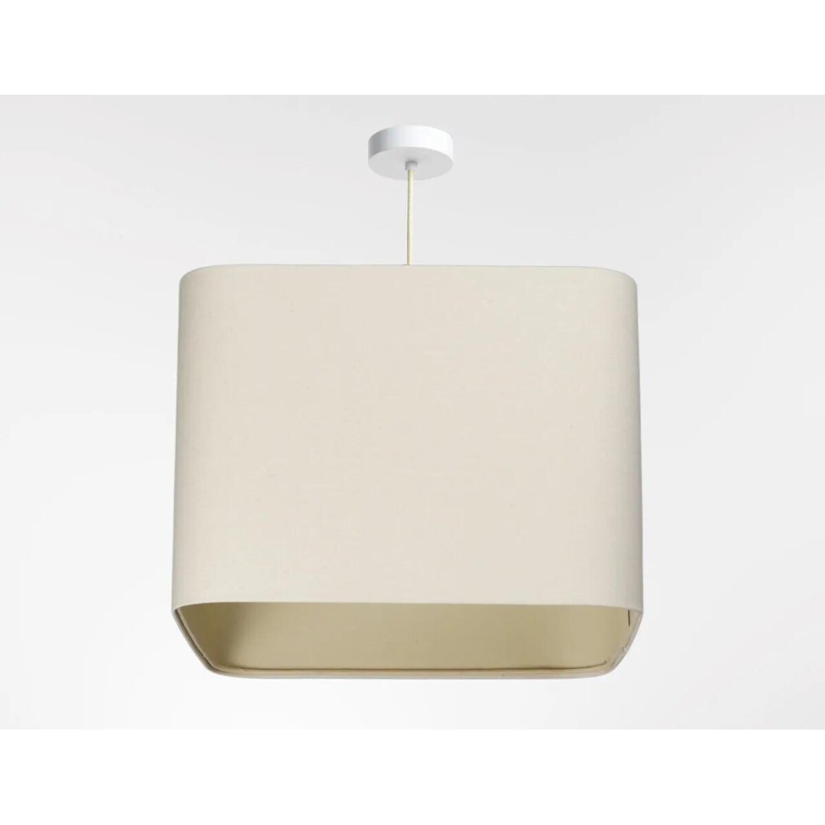 Lampa wisząca KWADRO LEN 011-40w30 kremowa